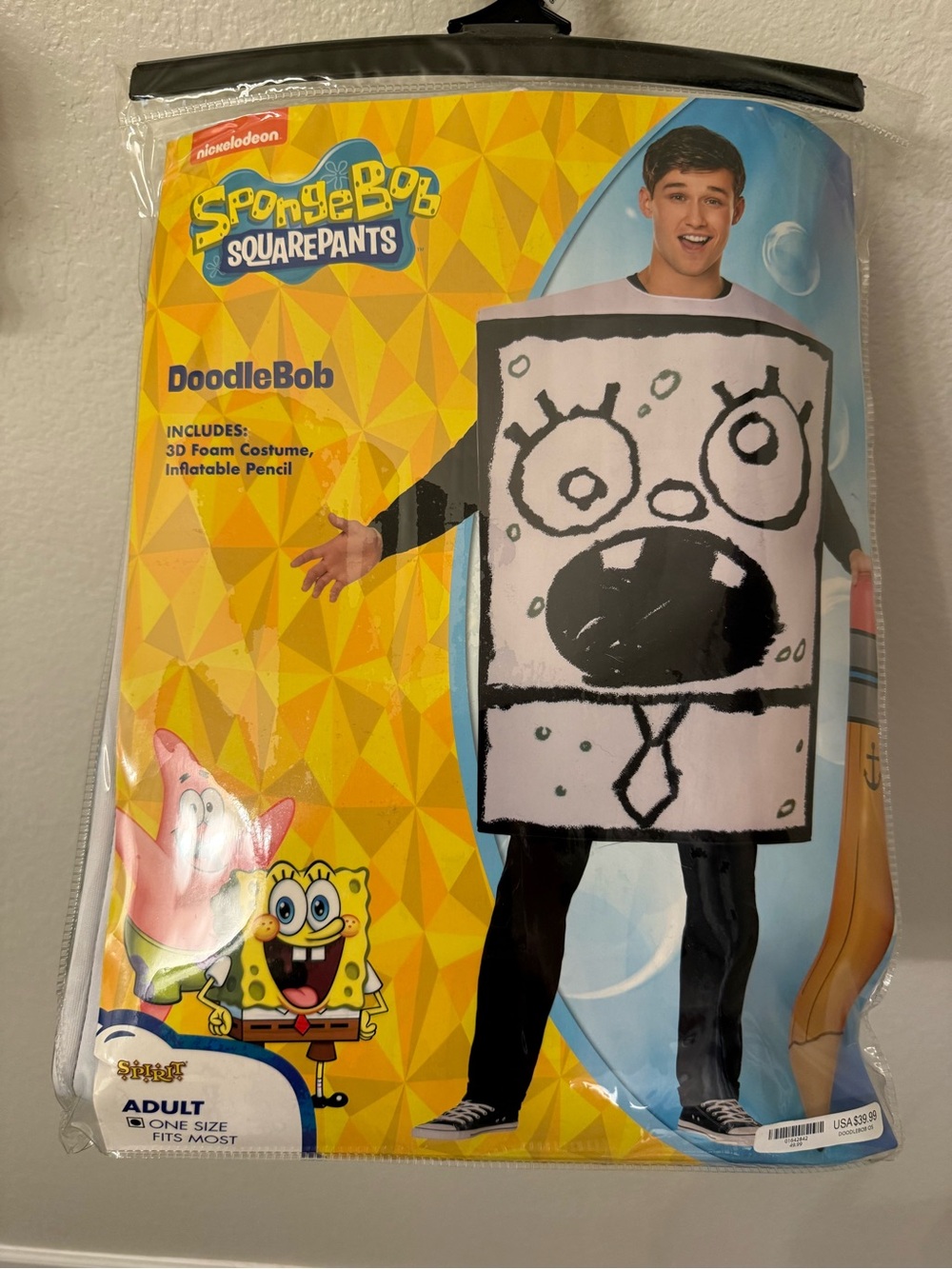 Nickelodeon SpongeBob DoodleBob Adult Costume - White/Black